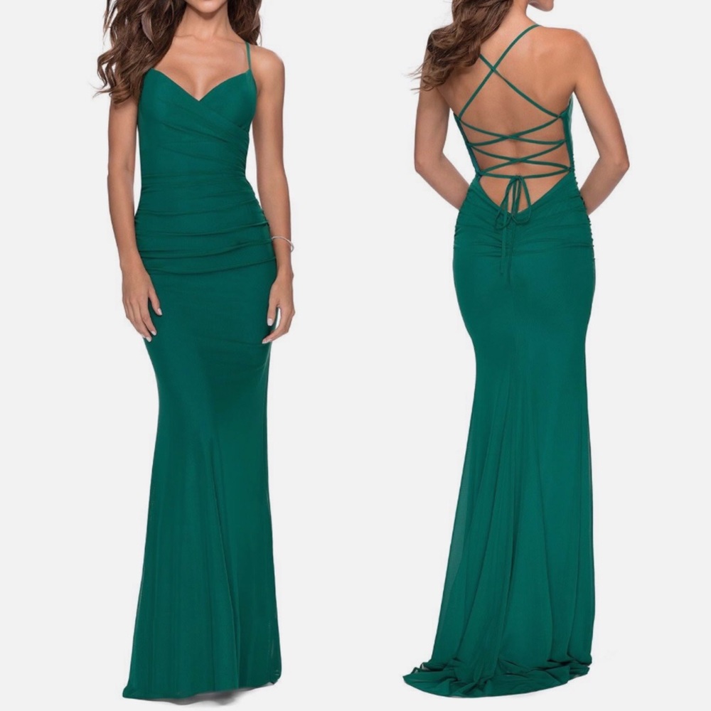 La Femme Green Dress